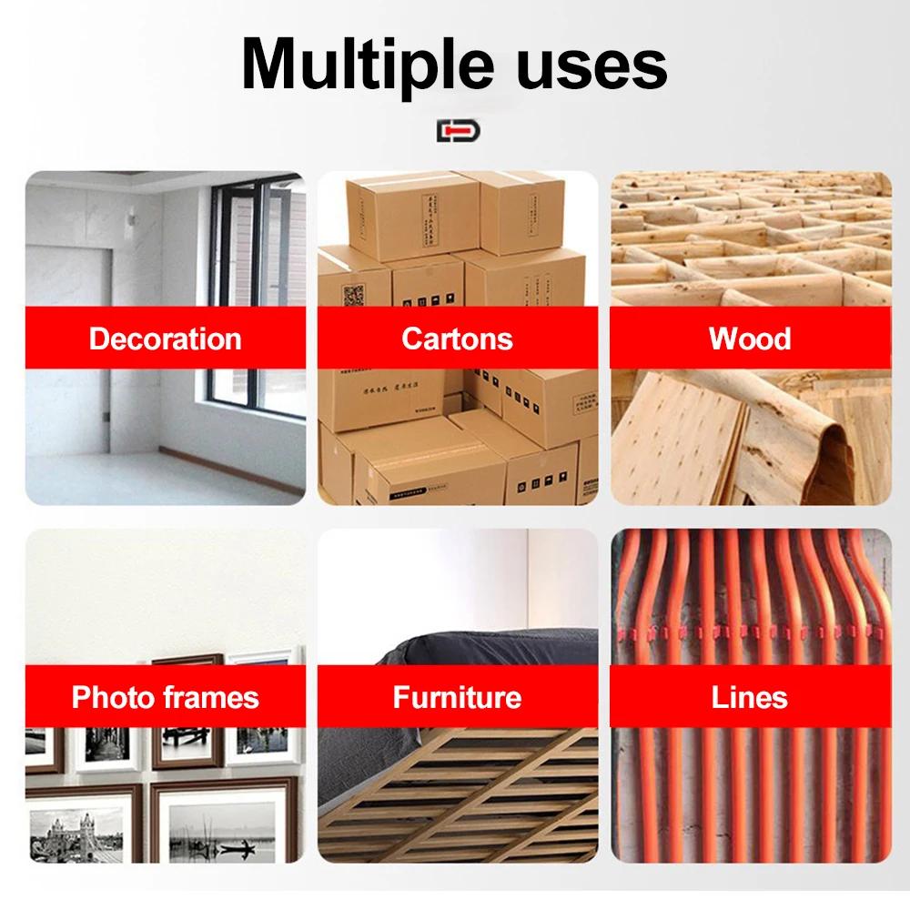 4 в 1 ручной гвоздезабивной пистолет строительный степлер мощный степлер пневматический гвоздезабивной пистолет для деревообработки с 600 скобами инструменты для столярных работ