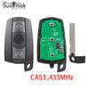 Удаленный ключ с 3 кнопками для BMW 1 3 5 6 серии X1 X5 X6 Z4/433 МГц/CAS3, система бесключевого доступа с чипом/ID46