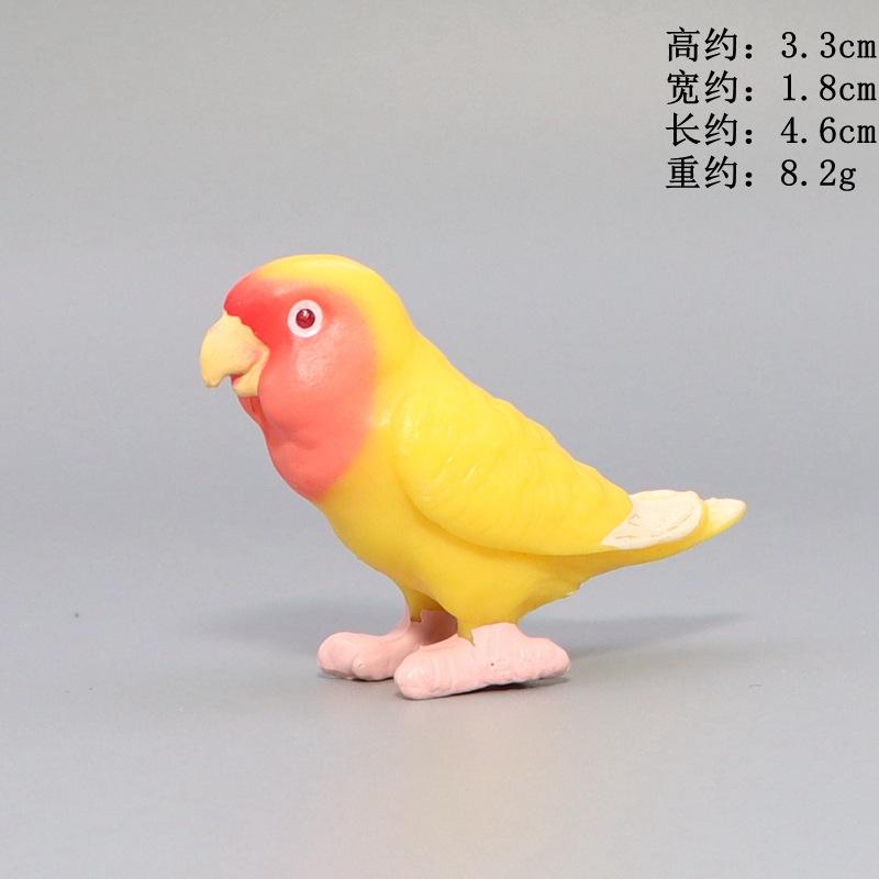 Имитация попугая, миниатюрный пейзажный орнамент, модель попугая, фигурка газона, искусственная птица, декоративные фигурки для дома, декор птицы