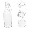 PHENOFICE 2-Piece Glass Bottles with Lids, Clear and Colorless, for Oil, Dressing, Juice, Vinegar, Sauces, and Soy Sauce Dispensers, Reusable Kitchen