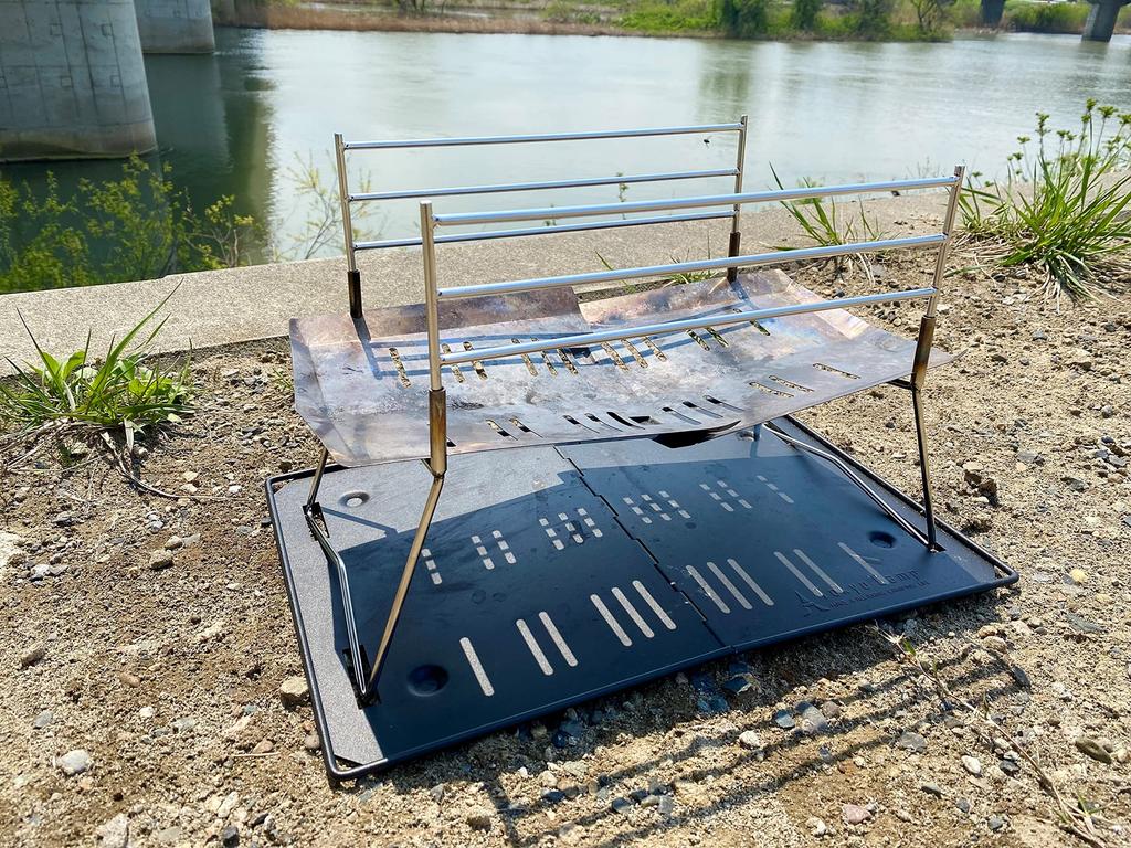 In Stainless Tokyocamp Bonfire Custom Tokyocamp Bonfire Tokyocamp Stainless Tokyocamp Bonfire Trivet [Made Japan, 18-8 Steel] Stand, Parts, 3-tier