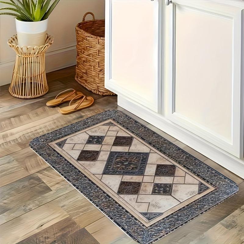 1 шт. Синий коврик для кухни с рисунком бантика, нескользящий коврик для двери, поп-дизайн, коврик для ванной, коврик для ванной, ковер для дома, для раковины, прачечной, декор