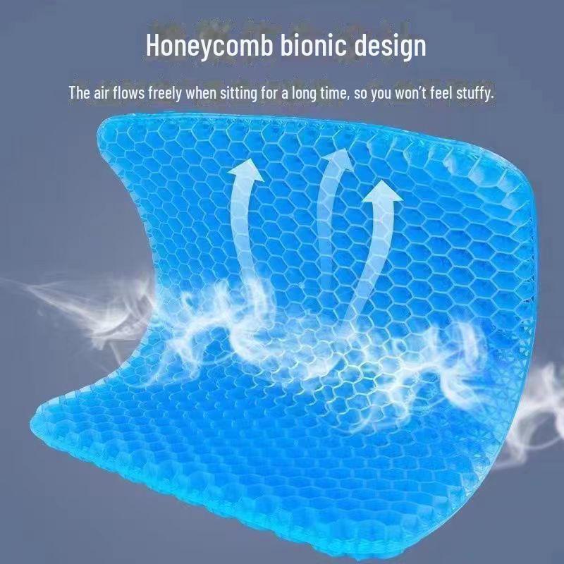 «Утолщенная силиконовая подушка для сиденья автомобиля и рыболовного кресла — антиболевая, дышащая, водонепроницаемая, высокоэластичная»