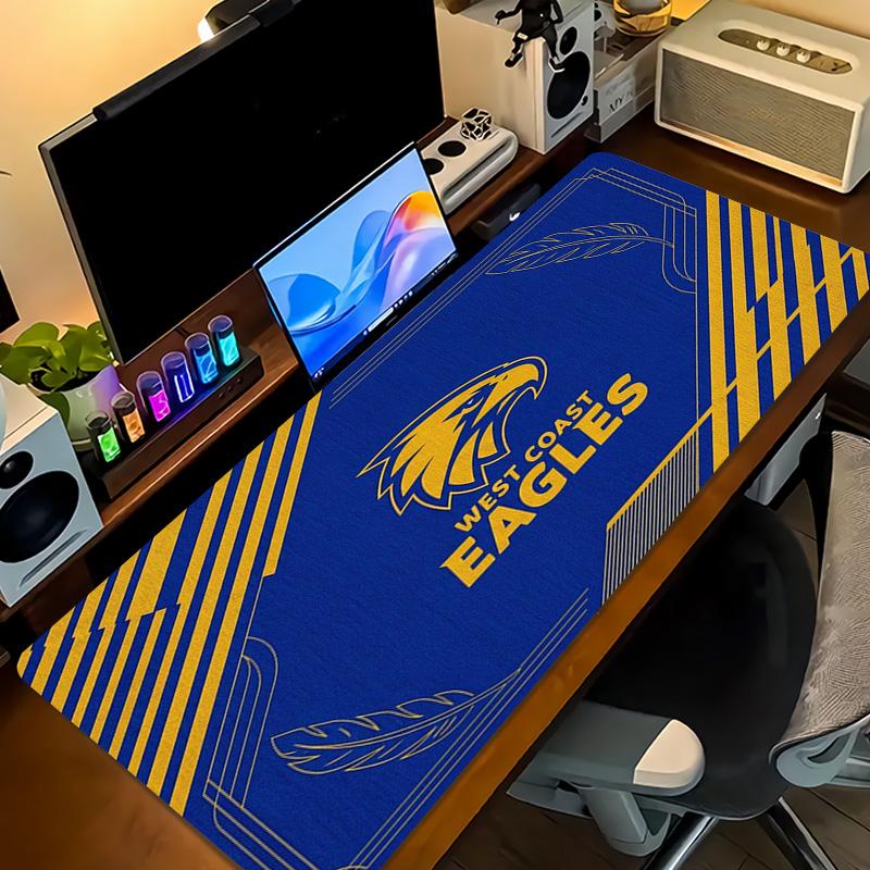 Коврик для мыши West Coast Eagles Большой игровой коврик для стола Нескользящий Коврик для ноутбука/планшета XXL Мини-ПК Игровой коврик с заблокированным краем
