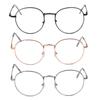 Vintage Portable Metal Oversized Round Glasses Eyeglasses Frame Spectacles Optical Glasses