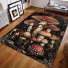 1PC Red Mushroom Print Carpet for Bedroom Living Room Bedside Sofa Floor Mat Modern Home Decor Area Rug Large Size