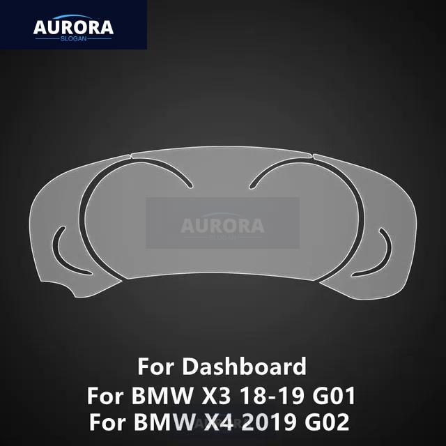 Для BMW X3/X4 18-22 G01 G02 Приборная панель Прозрачная защитная пленка из ТПУ Антицарапающая Восстанавливающая пленка Аксессуары Модификация