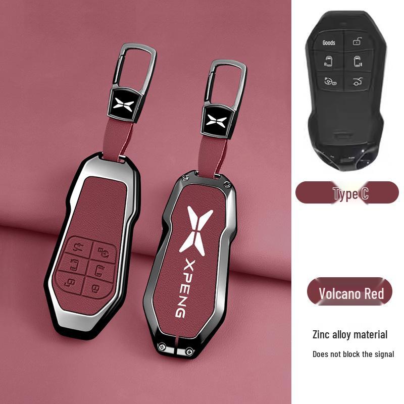Xiaopeng X9 2026 Ультра Металлический Чехол для Ключа с Пряжкой для Пульта Дистанционного Управления - Новая Модель Защитный Чехол