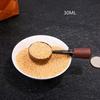 1 шт. Прочная мерная ложка для кофе из нержавеющей стали с ручкой из грецкого ореха, винтажная мерная чашка для выпечки, для точного смешивания кофе и чая, приготовления коктейлей