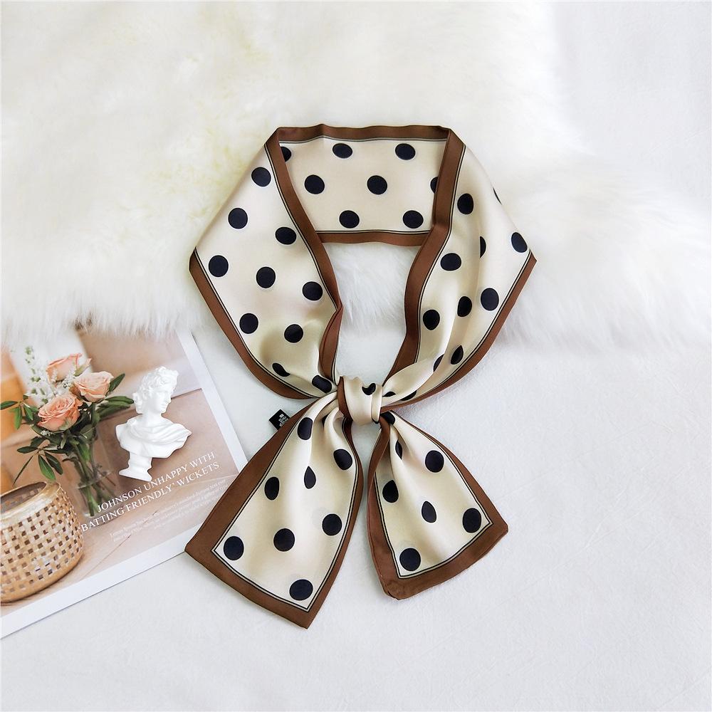 Pingjiao New Style Spring And Autumn Professional Decoration Versatile Small Silk Scarf Women'S Scarf Narrow Long Hair Strap Tie Bag Belt