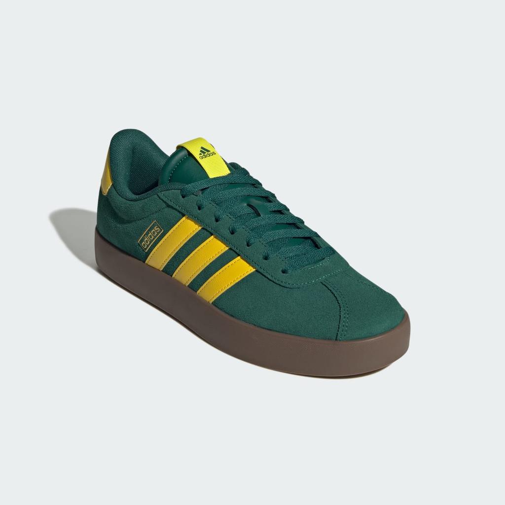 adidas VL COURT 3.0 JP7535 Unisex Sportswear Sneakers Collegiate Green / Yellow / Gold Metallic