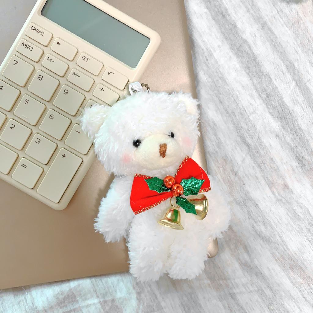 12cm Cute Blush Teddy Bear Plush Toys Cartoon Rabbit Bunny Animal Plush Stuffed Dolls Keychain Pendant Girl Small Gift Wholesale