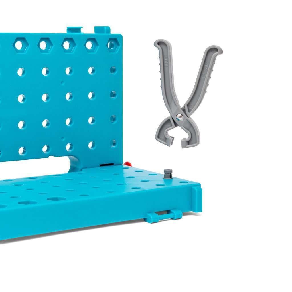 BRIO Builder Рабочий стол 34596 Возраст 3 года и старше Игрушка для игры с инструментами Развивающая игрушка Игра понарошку Синий "59 деталей" (Плотник Плей)