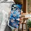 Phone Case: 2D flat design suitable for iPhone 18 17 16 15 14 13 Pro film protective case, couple style, cloud blue white lotus, Christmas and Hallowe