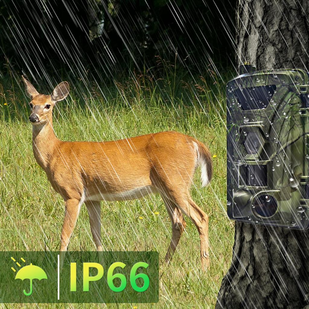 4G Trail Camera 4K Hunting Camera with SIM Card 60MP Photos Fast Trigger Wildlife Camera Infrared