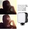 Mini LED Video Light 5W Photography Fill-in Lamp 6500K Dimmable, 2pcs + Handheld Smartphone