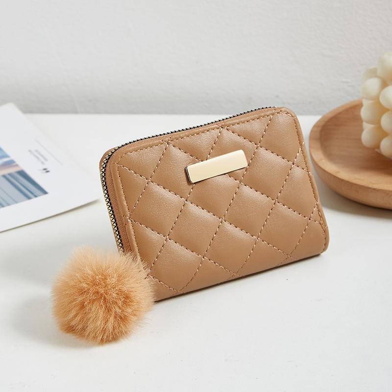 Новый ромбовидный вышитый железный лист с кошельком-помпоном, маленькая сумка для карточек, женская персонализированная сумка для мелочи