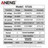 2026 ANENG ST181 Digital Clamp Meter Free Gift VD802 Voltage Tester Pen 4000 Counts True RMS AC DC Voltage NCV Capacitance Frequency Electrician Tool