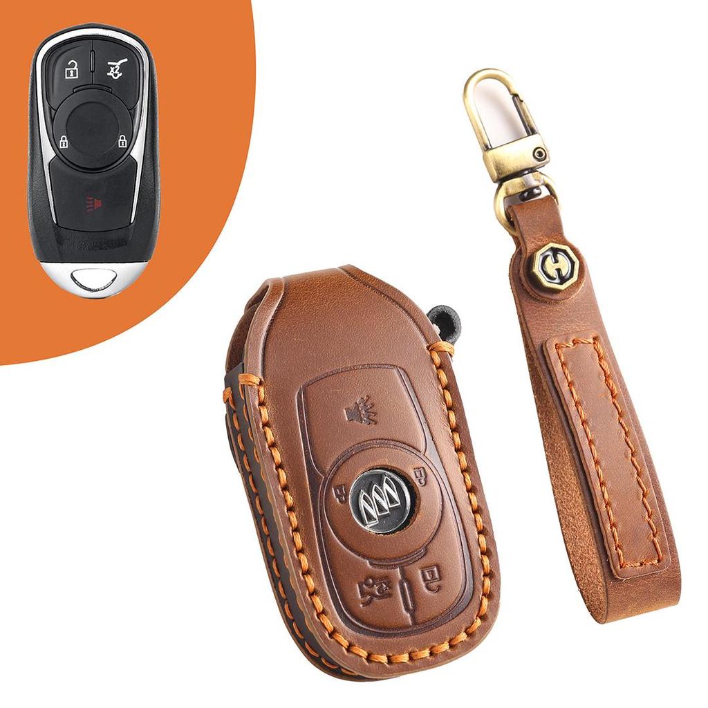[Buick] Angkovian Cora Yinglang Wellang Jun Weijun Vietnam Car Keychain Key Cover Cowhide Handmade