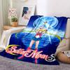 Sailor Moon Anime Fashion Cartoon Monster Flannel Fluffy Fleece Throw Blanket Children and Adult Gift Sofa Travel