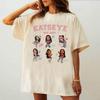 Katseye shirt female 80s 2000s Psychedelic Graphic Breathable hip hop shirt Graphic 80s aesthetic harajuku