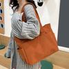 Corduroy Retro Fashion Tote - Multi-Pocket, Large Capacity Handbag.