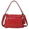 Genuine Leather Shoulder Bag for Crossbody Ariel Dark Cherry Metal [Notre Favori] Women, Handbag, Plus, (Black Fittings)