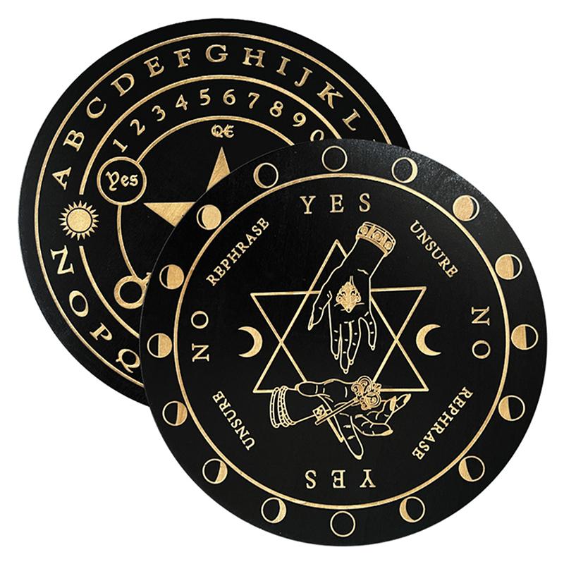 Алтарные украшения, Исцеляющая доска для медитации, маятниковая игра, деревянная гадальная доска с лунной звездой