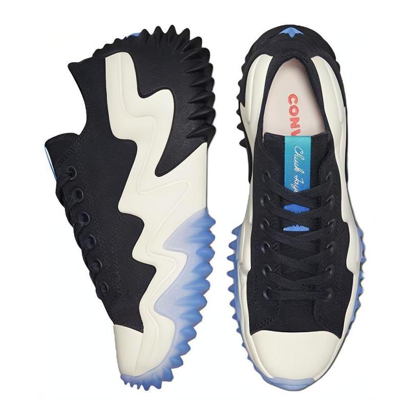 Converse Run Star Motion Удобные Повседневные Эспадрильи Унисекс Черно-Синие
