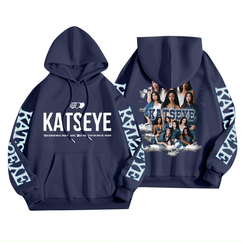 Унисекс Модный Легкий Пуловер с Длинным Рукавом и Карманами Толстовка с Принтом