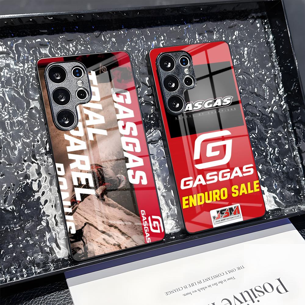 Чехол для телефона Racing G-GASGAS Motorcycles для Samsung S 25 24 23 22 21 Ultra 10 Plus A16 Pro Fe 20 Note 34 S30 Ударопрочный