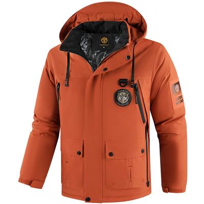 Мужская зимняя куртка Ветрозащитная Толстая Парка Пальто с Множеством Карманов Теплая Карго Военные Куртки Рабочая Куртка с Капюшоном Термо Верхняя Одежда для Мужчин