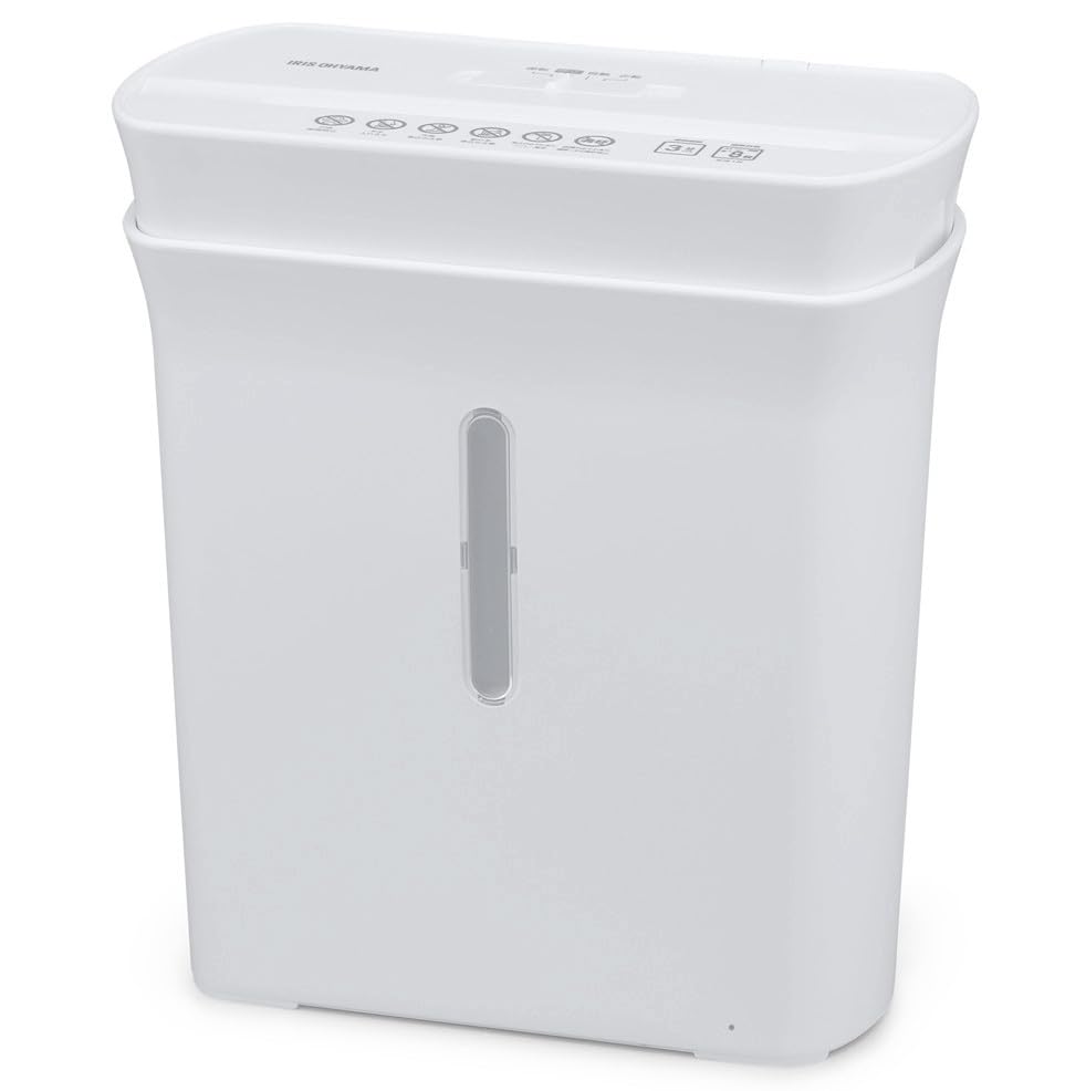 Персональный уничтожитель документов IRIS OHYAMA для дома, 8 перекрестных уничтожений, 37 м x 80, формат A4, копировальный аппарат, легкое уничтожение, большая емкость, для дома и дома, белый цвет, использование, листы, резка, размер