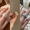 Mini Cat Ring Sweet Animal Jewelry Cute Dog Ring  Girlfriend Gift
