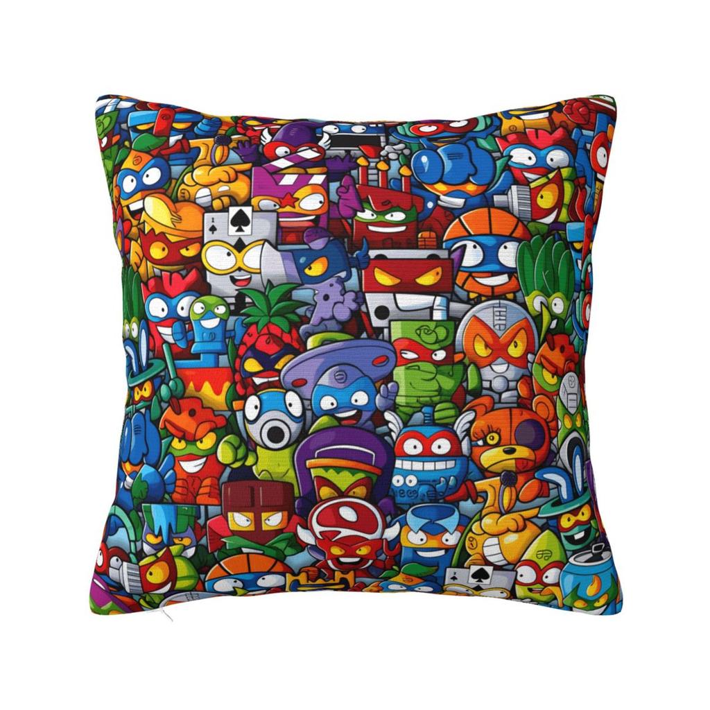 Super Zings Game Pillow Cover Cartoon Polyester Pillow Case Cushion Cover Fashion Pillowcases For Chair Sofa Home Decoration