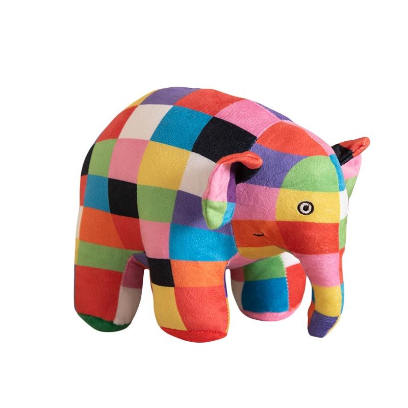 Elmer's Colors Stuffed Animal Cute And Cuddly Elephant Plushie For Kids