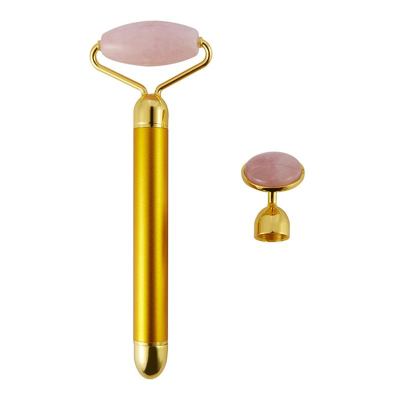 Набор из 2 предметов Роллер и Гуа Ша для лица, шеи, глаз, смола, инструмент для массажа лица, уход за здоровьем, скребок, инструменты для красоты и ухода за кожей