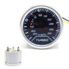 2"52mm 12V Racing Car Auto Turbo Boost Gauge -30In.hg~35PSI Smoke Lens Turbo Kit White LED Display Turbo Pressure Meter