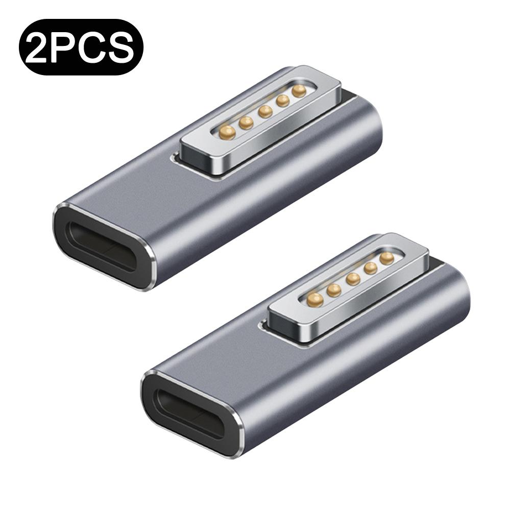DC5521 PD Type-C Female to Magnetic Adapter for Macbook Air/Pro Fast Charging Plug Converter for Apple Magsafe 1 Magsafe 2