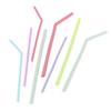6Pcs Reusable Food Grade Silicone Straws Straight Bent Multicolor Drinking Straw For Children'S Party Bar Accessories