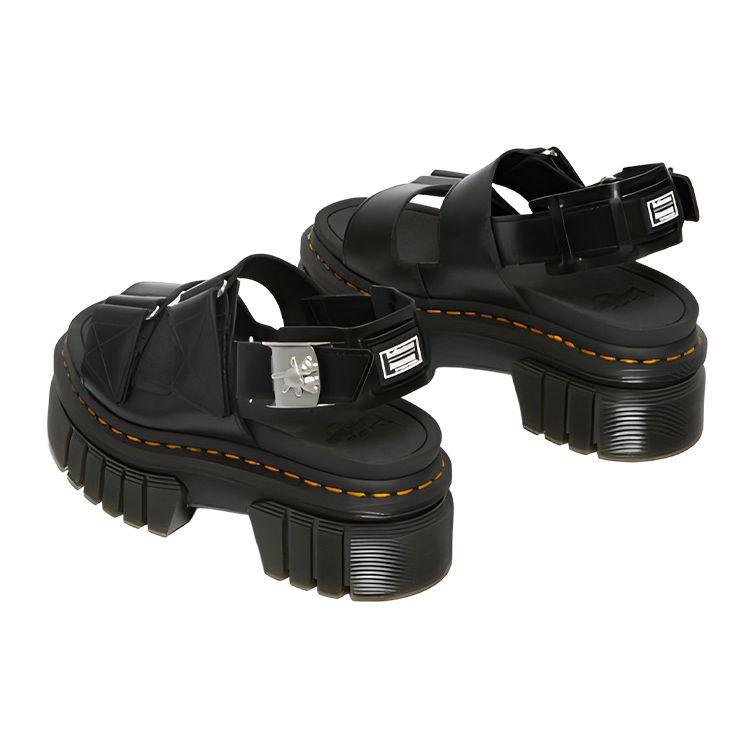 Dr. Martens Heaven Mj X Ricki 2-Strap Leather Adjustable Buckle Platform Fashion Sandals Women Sandals Black 27981001