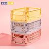 Plastic Foldable Storage Crate Folding Box Basket Stackable Cute Makeup Jewellery Toys Boxes for Storage Box Organizer Portable