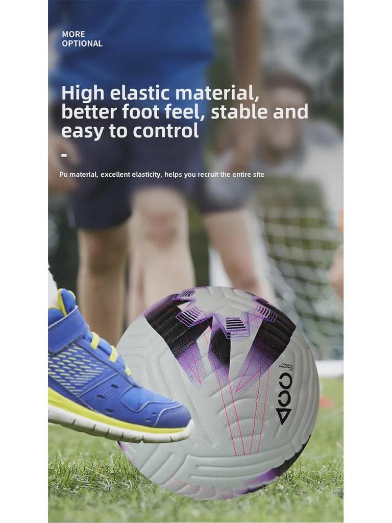 Бесшовный кожаный водонепроницаемый футбольный мяч Премьер-лиги для тренировок и соревнований — подходит для взрослых и молодежи.