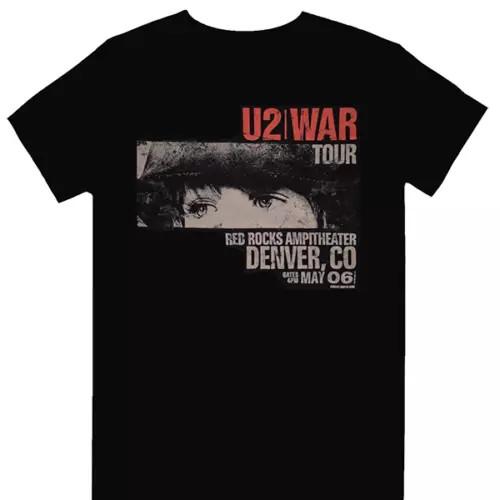 Футболка U2 Band War Tour Red Rocks Полный размер S-5XL Унисекс