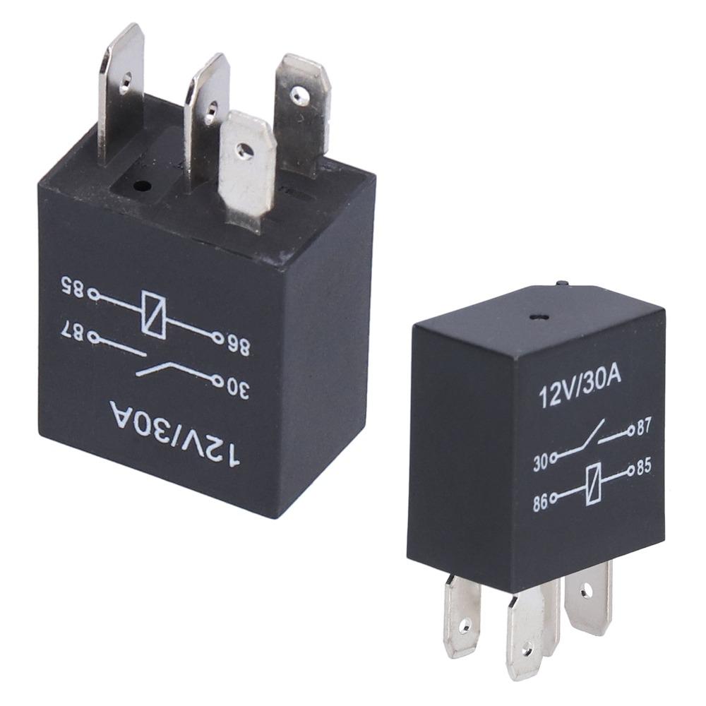 10 Pcs 4 Pin/5Pin Violet Relay 12V 30A Air Conditioner Relay Car Relay Fog Lamp Application