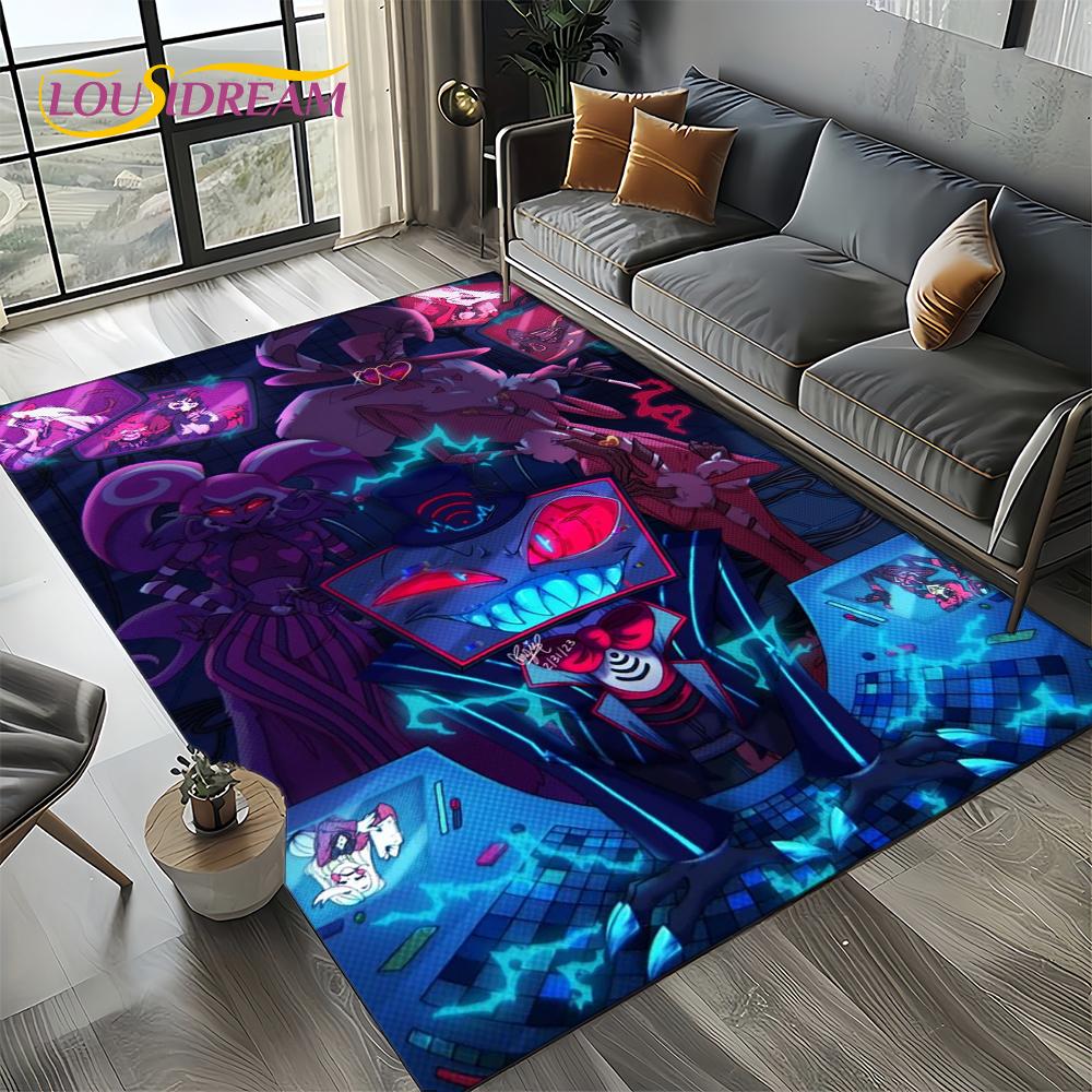 2025 H-Hazbin Hotel Чарли Мультяшный Ковер Коврик для Спальни Гостиной Домашний Декор Дивана, Игровой Декор для Детей Напольный Коврик Подарок