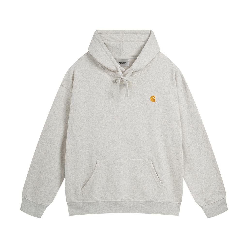 carhartt 2025 Новая весна и осень Тонкая толстовка с капюшоном и вышитым логотипом больших размеров, подходит для пар
