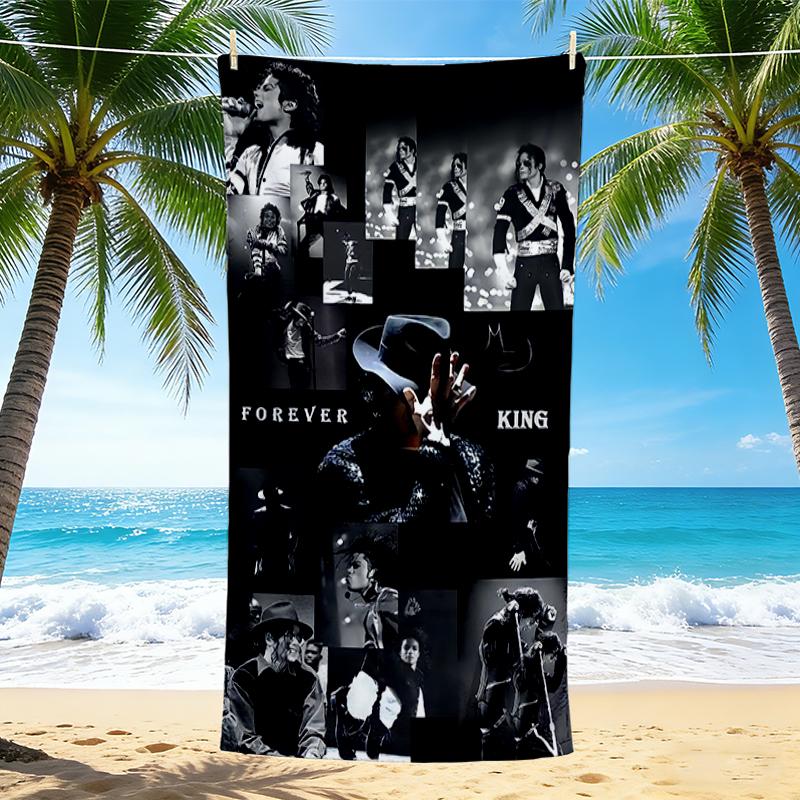 1Pc Forever Tribute Beach Towel, Quick Dry, Multi-Use for Beach Pool Gym Yoga Home Travel, Christmas, Halloween, Xmas Gift M929156
