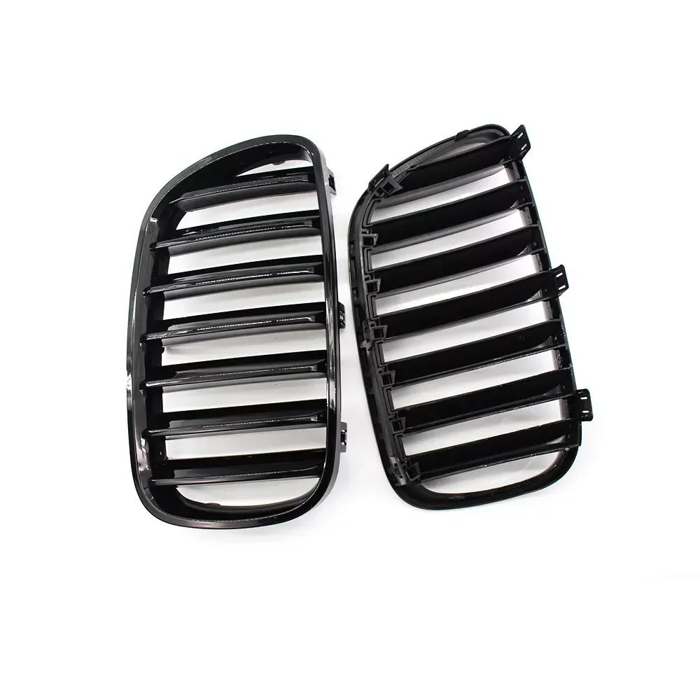 For BMW X3 E83 2007 2008 2009 2010 Car Grille Front Bumper Kidney Racing Grill Black 51113420087 51113420088 Accessories Parts