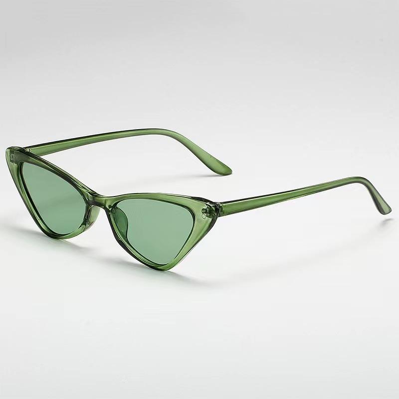 Новые женские солнцезащитные очки «кошачий глаз» Модные винтажные с маленькой оправой Солнцезащитные очки Женские Летние Уличные Солнцезащитные очки Очки UV400